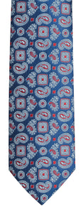 Tie Set - Paisley - Blue/Red Ref: 6436