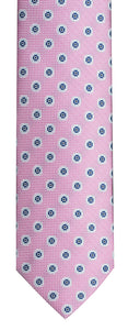 Tie Set - Flower - Pink/Navy Ref: 6424
