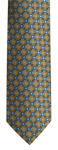 Tie Set - Square - Yellow/Blue Ref: 6417