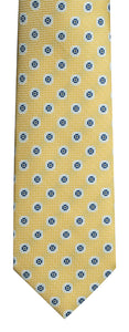 Tie Set - Flower - Yellow/Navy Ref: 6423
